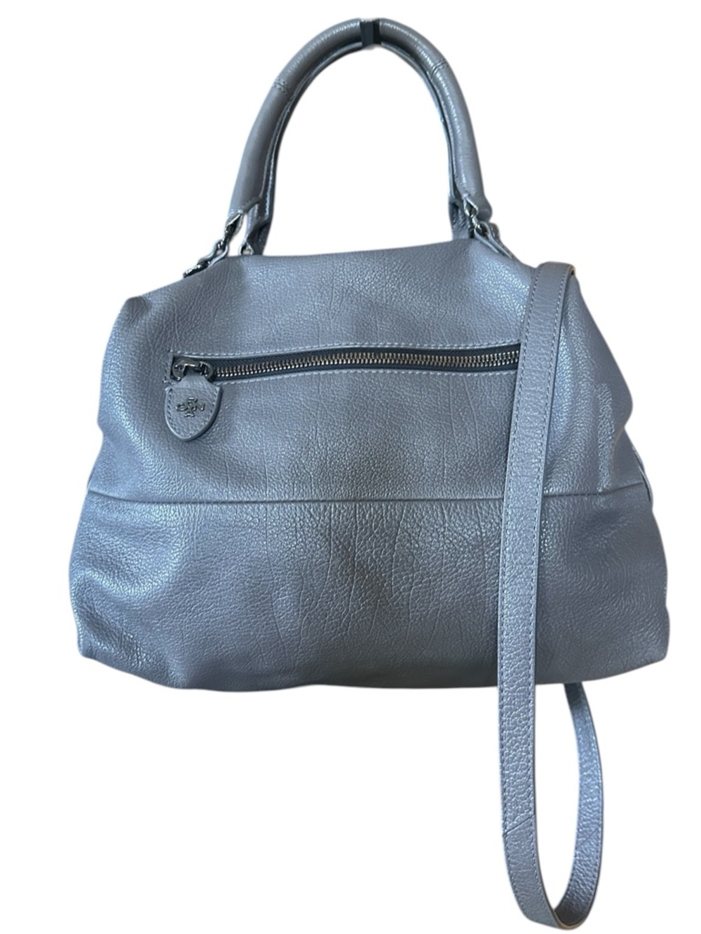 OrYany Leather Hobo Bag Dual Handles Crossbody Shoulder Strap Gray & Black - Picture 3 of 11